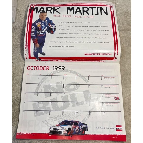 1999-2000 NASCAR Winston Cup Series Calendar Featuring Winston Ad Campaign - Picture 3 of 7